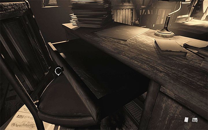 W biurze zbadaj słabo oświetloną półkę żeby znaleźć nowy rysunek - Biuro | Solucja Layers of Fear 2 - Layers of Fear 2 - poradnik do gry