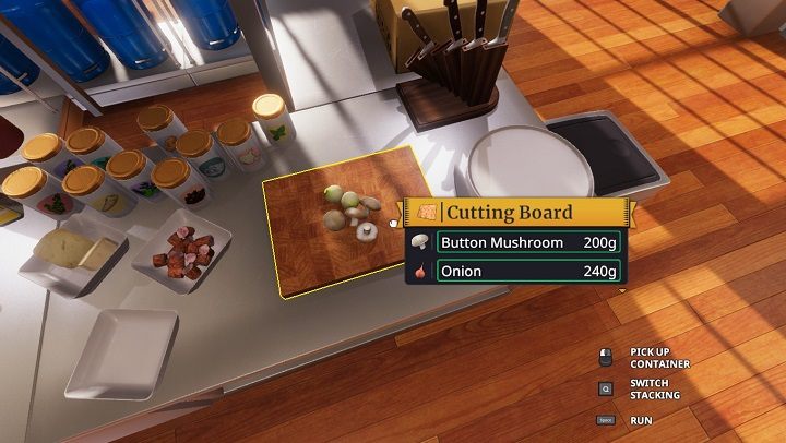 Kładź rzeczy blisko siebie by kroić kilka naraz i zaoszczędzić czas. - Tryb dokładnej manipulacji i krojenia w Cooking Simulator - Cooking Simulator - poradnik do gry