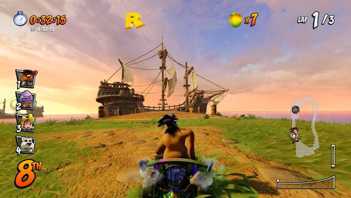 Litera C znajduje się na wraku pirackiego statku - Tryb CTR Challenge - Crash Team Racing w Crash Team Racing Nitro Fueled - Crash Team Racing Nitro-Fueled - poradnik do gry