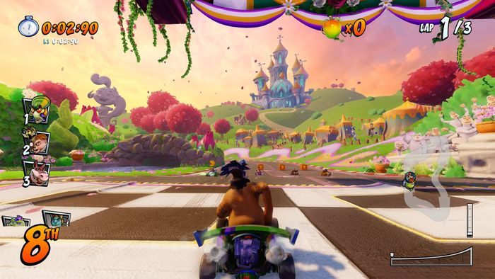 Litera T jest po wyjeździe z tunelu po prawej stronie - Tryb CTR Challenge - Crash Team Racing w Crash Team Racing Nitro Fueled - Crash Team Racing Nitro-Fueled - poradnik do gry