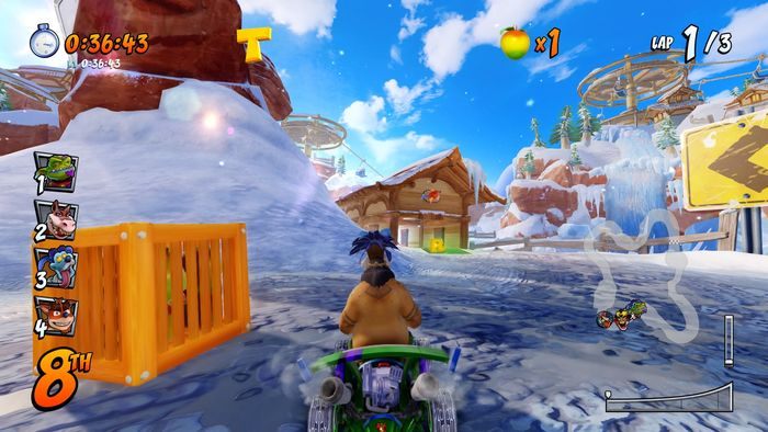 Litera C jest na lodzie po prawej przed metą - Tryb CTR Challenge - Crash Team Racing w Crash Team Racing Nitro Fueled - Crash Team Racing Nitro-Fueled - poradnik do gry