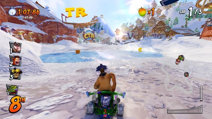 Litera C jest niemal na początku trasy - Tryb CTR Challenge - Crash Team Racing w Crash Team Racing Nitro Fueled - Crash Team Racing Nitro-Fueled - poradnik do gry