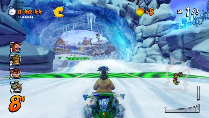 Ostatnia litera jest na lodowej rampie na końcu trasy - Tryb CTR Challenge - Crash Team Racing w Crash Team Racing Nitro Fueled - Crash Team Racing Nitro-Fueled - poradnik do gry