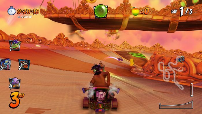 Litera R jest zaraz za C, wyskoczcie z turbo rampy i złapcie ją w locie - Tryb CTR Challenge - Crash Team Racing w Crash Team Racing Nitro Fueled - Crash Team Racing Nitro-Fueled - poradnik do gry