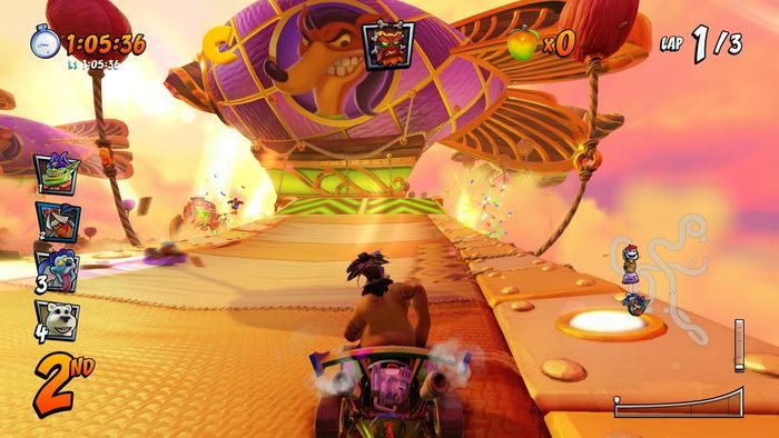 Litera R jest na początku trasy na rampie, wyskoczcie i złapcie ją w locie - Tryb CTR Challenge - Crash Team Racing w Crash Team Racing Nitro Fueled - Crash Team Racing Nitro-Fueled - poradnik do gry