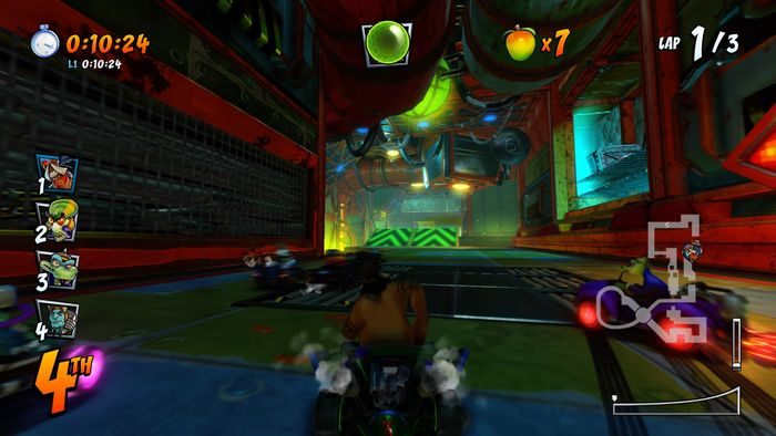 Litera R jest praktycznie za C, podczas wyskoku z turbo rampy podskoczcie, by złapać ją w locie - Tryb CTR Challenge - Crash Team Racing w Crash Team Racing Nitro Fueled - Crash Team Racing Nitro-Fueled - poradnik do gry