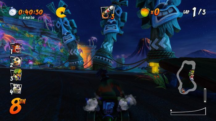 Litera R znajduje się przed metą, podskoczcie i złapcie ją w locie - Tryb CTR Challenge - Crash Nitro Cart w Crash Team Racing Nitro Fueled - Crash Team Racing Nitro-Fueled - poradnik do gry