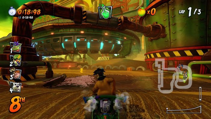 Litera T znajduje sięw skrócie - Tryb CTR Challenge - Crash Nitro Cart w Crash Team Racing Nitro Fueled - Crash Team Racing Nitro-Fueled - poradnik do gry