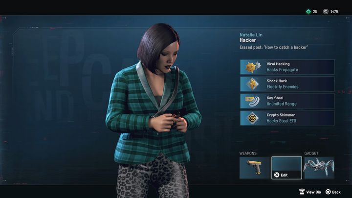 Aby dokonać modyfikacji, wejdź na panel drużyny i wybierz postać, której ma się ona tyczyć i wybierz opcję edytuj - Watch Dogs Legion: Wyposażenie postaci - jak zmienić? - Watch Dogs Legion - poradnik do gry