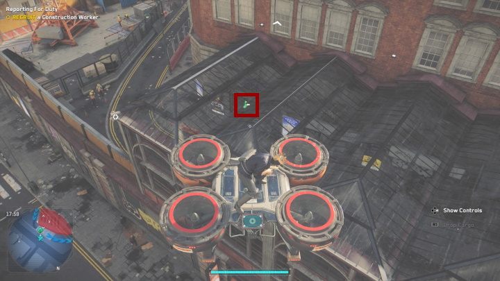 Jest to charakterystyczny okrągły budynek, wokół którego krąży hologram - Watch Dogs Legion: Punkty technologii - mapa Lambeth, lokacje - Watch Dogs Legion - poradnik do gry
