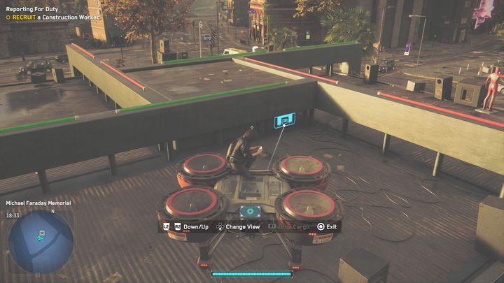 Punkty technologii znajdują się na przylegającej do ściany kolumnie - Watch Dogs Legion: Punkty technologii - mapa Lambeth, lokacje - Watch Dogs Legion - poradnik do gry