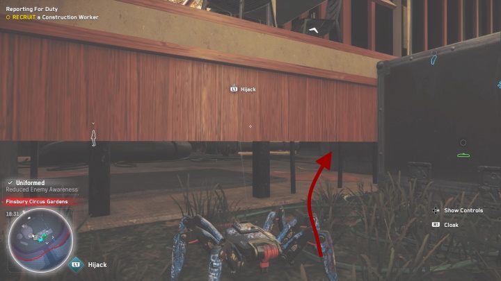Punkty technologii znajdują się na samym dole w kompleksu - na stole pod schodkami - Watch Dogs Legion: Punkty technologii - mapa City of London, lokacje - Watch Dogs Legion - poradnik do gry