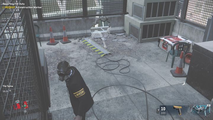 Street art wykonasz na ścianie budynku, stojącego w centralnej części kompleksu - Watch Dogs Legion: Street art - mapa City of London, lokacje - Watch Dogs Legion - poradnik do gry