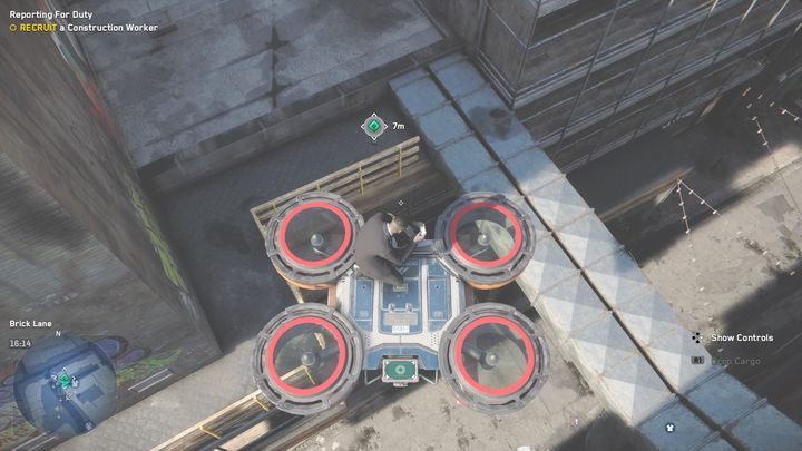 Przy wejściu znajduje się budynek, do którego wejdziesz do schodach - Watch Dogs Legion: Punkty technologii - mapa Tower Hamlets, lokacje - Watch Dogs Legion - poradnik do gry
