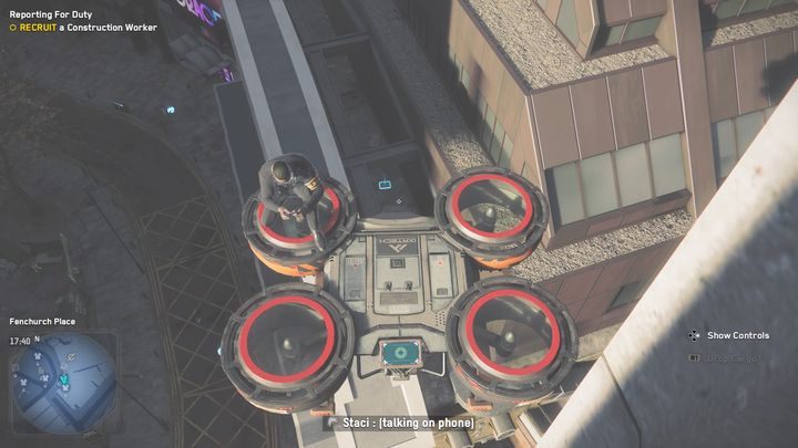 Część mikrofonu z Radia Londres znajdziesz na dachu, tuż przy punkcie wzywania dronów - Watch Dogs Legion: Relikty - mapa Tower Hamlets, lokacje - Watch Dogs Legion - poradnik do gry