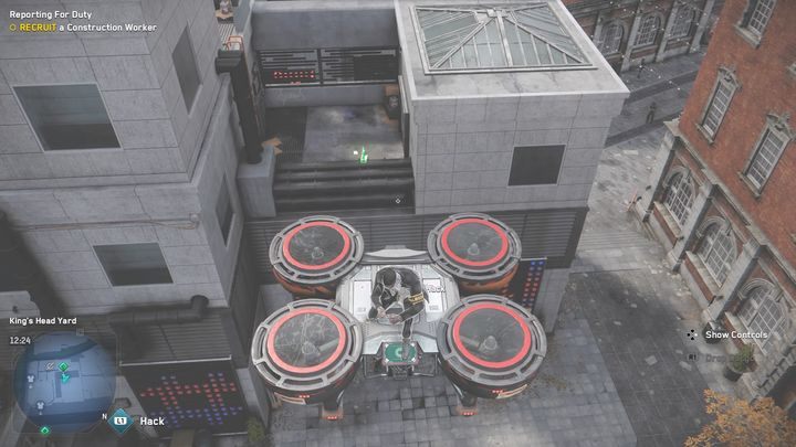 Punkty technologii znajdują się na dachu budynku - wystarczy, że podlecisz tam na dronie - Watch Dogs Legion: Punkty technologii - mapa Southwark, lokacje - Watch Dogs Legion - poradnik do gry