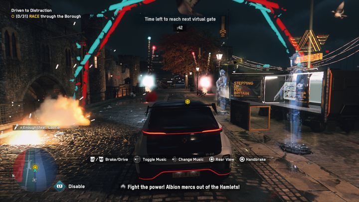 Co jakiś czas zaatakuje cię samochód sterowany przez jednostki Albionu oraz drony - Watch Dogs Legion: Bez prawa do jazdy - solucja, opis przejścia - Watch Dogs Legion - poradnik do gry