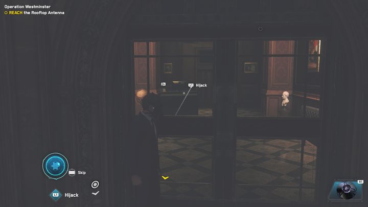 Przejmij kontrolę nad komputerem i pobierz klucz dostępu z tabletu, który znajduje się obok - Watch Dogs Legion: Operacja Westminister, prolog - solucja, opis przejścia - Watch Dogs Legion - poradnik do gry