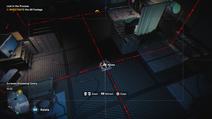 Następnie rozwiąż prostą łamigłówkę z węzłami, ustaw je tak, aby niebieski sygnał przechodził do każdego węzła - Watch Dogs Legion: Zgubiono, znaleziono - solucja, opis przejścia - Watch Dogs Legion - poradnik do gry