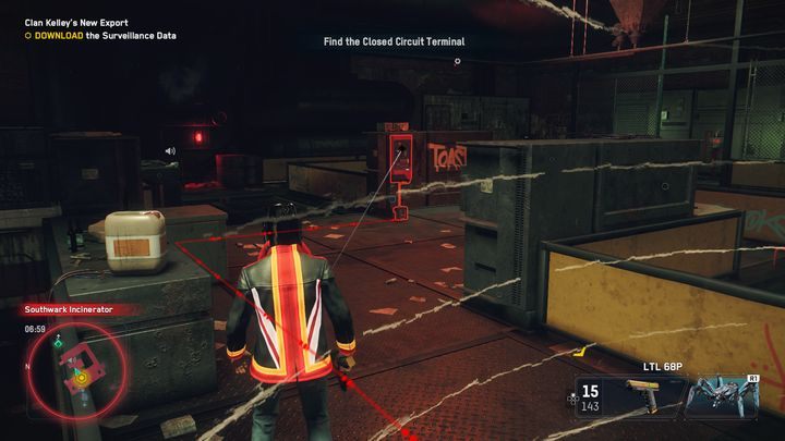 Gdy pozbędziesz się wrogów, podejdź do terminala i uzyskaj dostęp do drzwi - Watch Dogs Legion: Nowy towar eksportowy - solucja, opis przejścia - Watch Dogs Legion - poradnik do gry