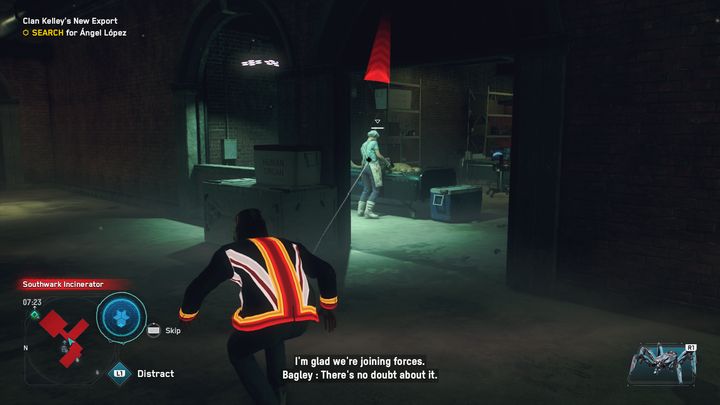 Znajduje się tam jeden wróg, obal go lub pokonaj go w walce wręcz - Watch Dogs Legion: Nowy towar eksportowy - solucja, opis przejścia - Watch Dogs Legion - poradnik do gry