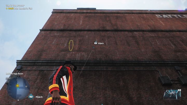 Najłatwiej będzie skorzystać z drona transportowego, aby się tam dostać - Watch Dogs Legion: Luka w pancerzu - solucja, opis przejścia - Watch Dogs Legion - poradnik do gry