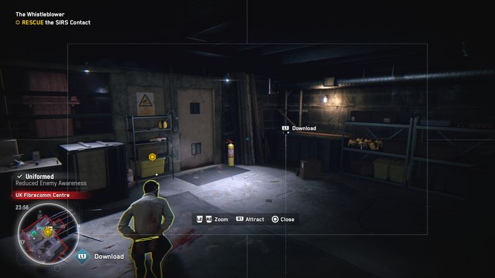 Zhakuj kamerę, która znajduje się w środku budynku - Watch Dogs Legion: Demaskator - solucja, opis przejścia - Watch Dogs Legion - poradnik do gry