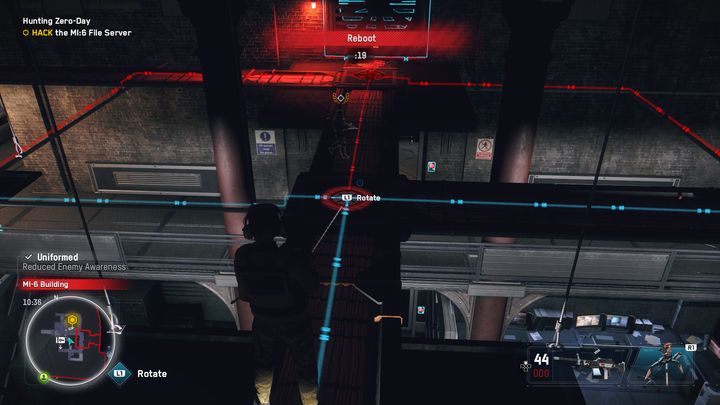 Jeśli chcesz wykonać misję po cichu, połącz wszystkie węzły w jedno, uważaj jednak, gdyż jeden na środku również ma odliczanie - Watch Dogs Legion: Polowanie na Zero-Day - solucja, opis przejścia - Watch Dogs Legion - poradnik do gry