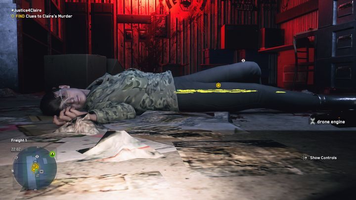 Następnie znajdź wskazówki dotyczące zbrodni - Watch Dogs Legion: #SprawiedliwośćDlaClaire - solucja, opis przejścia - Watch Dogs Legion - poradnik do gry