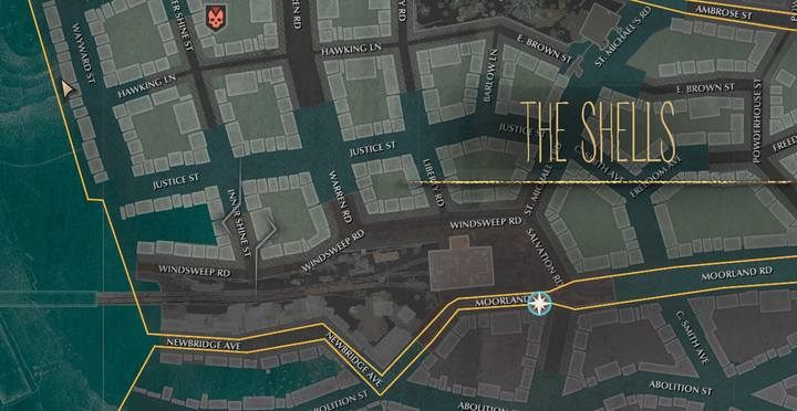 Udaj się na ulicę Inner Shine Street, pomiędzy Windsweep Road i Justice Street - Lektury obowiązkowe | Sprawy poboczne w The Sinking City - The Sinking City - poradnik do gry