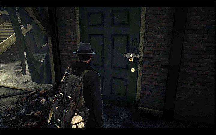 Niektóre ślady i interaktywne przedmioty skrywane są za drzwiami zamkniętymi na kłódkę lub za drewnianymi deskami - Porady na start The Sinking City - The Sinking City - poradnik do gry