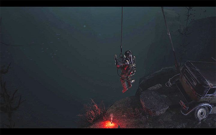 Po tym jak dostatecznie awansujesz w grze będziesz mógł także zanurkować z użyciem skafandra - Czy bohater potrafi pływać w The Sinking City? - The Sinking City - poradnik do gry