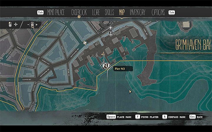 Celem podróży jest molo numer 3 (Pier 3) w porcie w Oakmont - Zagubieni na morzu (Lost At Sea) | Solucja The Sinking City - The Sinking City - poradnik do gry