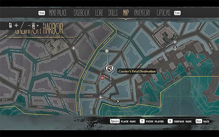 Otrzymasz zlecenie odnalezienia zaginionego kuriera - Ojcowie i synowie (Fathers and Sons) | Solucja The Sinking City - The Sinking City - poradnik do gry