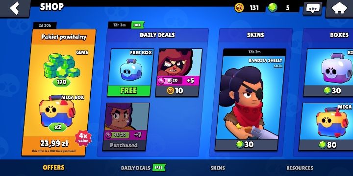 W grze Brawl Stars możesz kupić różne obiekty za wirtualną gotówkę - Mikropłatności w Brawl Stars - Brawl Stars - poradnik do gry