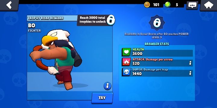 Postać Bo odblokujesz, zdobywając 3000 pucharów - Bo | Postacie w Brawl Stars - Brawl Stars - poradnik do gry