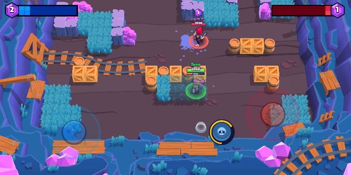 Jeśli chcesz w spokoju wyleczyć swojego bohatera schowaj się w zaroślach - Jak regenerować zdrowie w Brawl Stars? - Brawl Stars - poradnik do gry