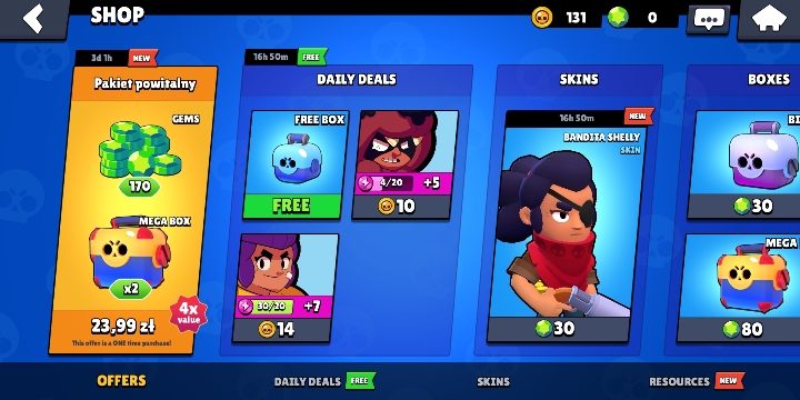 W grze Brawl Stars możesz wydać swoje ciężko zarobione pieniądze na różnorodne mikropłatności - Brawl Stars - poradnik do gry