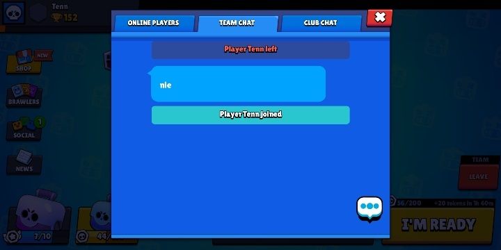 Jeśli chcesz komunikować się ze swoją drużyną, wejdź w sekcję czat drużynowy - Gra drużynowa i kluby w Brawl Stars - Brawl Stars - poradnik do gry