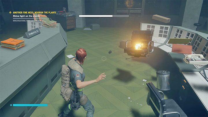Po przygotowaniu pułapki użyj telekinezy na obiekcie z przyczepionym do niego granatem - Control AWE: Trofea - Control - poradnik do gry