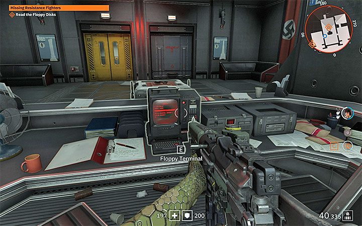 Kolejny krok to zdedokowanie wszystkich dyskietek i możesz dotrzeć np - Missing Resistance Fighters | Misje poboczne w Wolfenstein Youngblood - Wolfenstein: Youngblood - poradnik do gry