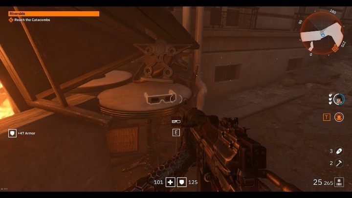 Okulary te znajdziesz na stoliku nocny, wśród okopów - Riverside | Sekrety w Wolfenstein Youngblood - Wolfenstein: Youngblood - poradnik do gry