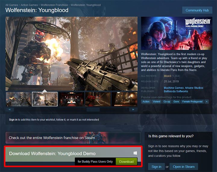 Buddy Pass umożliwia zaproszenie do wspólnej zabawy innej osoby i może ona grać za darmo, tzn - Jak działa przepustka Buddy Pass w Wolfenstein Youngblood? - Wolfenstein: Youngblood - poradnik do gry