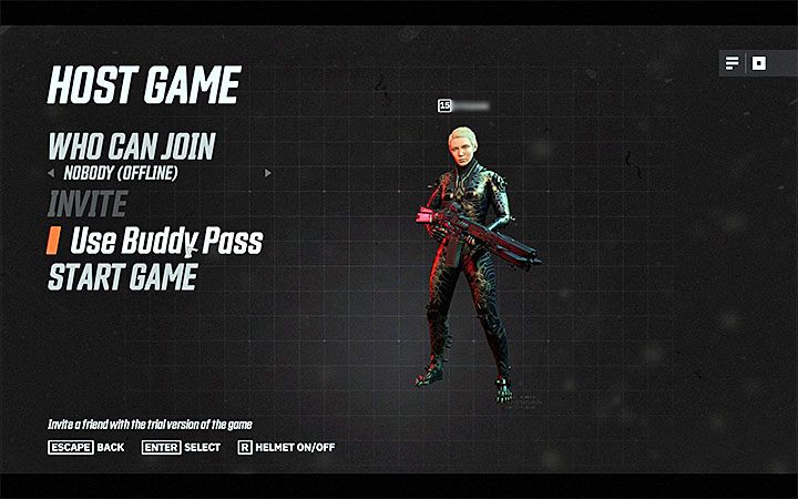 Po tym jak druga osoba spełni powyższe wymagania posiadacz przepustki Buddy Pass musi uruchomić grę i wybrać z menu głównego opcję Use Buddy Pass - Jak działa przepustka Buddy Pass w Wolfenstein Youngblood? - Wolfenstein: Youngblood - poradnik do gry