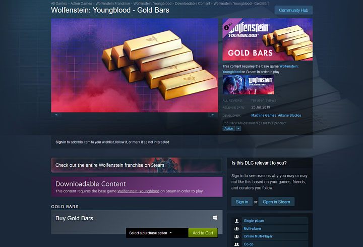 Złote sztabki kupuje się w specjalnym sklepie (Store) - Czy w Wolfenstein Youngblood są mikropłatności? - Wolfenstein: Youngblood - poradnik do gry