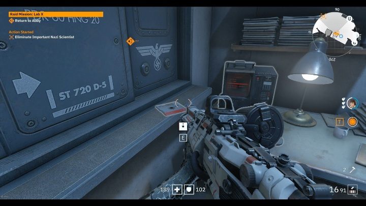 Na parapecie, koło biurka, znajdziesz białą dyskietkę - Areszt polityczny nr 4 / Detention Area | Sekrety w Wolfenstein Youngblood - Wolfenstein: Youngblood - poradnik do gry