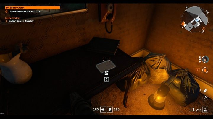 Koło szafki z telewizorem jest małe biurko - Areszt polityczny nr 4 / Detention Area | Sekrety w Wolfenstein Youngblood - Wolfenstein: Youngblood - poradnik do gry