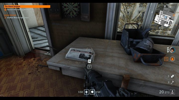 W pokoju pełnym kart znajdziesz nie tylko zielone radio i kasetę, ale również gazetę - Areszt polityczny nr 4 / Detention Area | Sekrety w Wolfenstein Youngblood - Wolfenstein: Youngblood - poradnik do gry