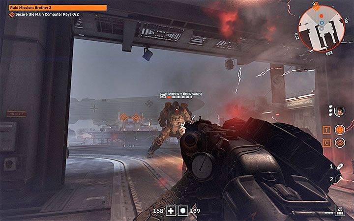 Po dotarciu na dach Wieży rozpocznie się walka z bossem - Bruder 2 Ubergarde - Raid Mission: Brother 2 | Solucja Wolfenstein Youngblood - Wolfenstein: Youngblood - poradnik do gry