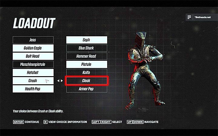 Kamuflaż możesz załączyć tylko jeśli dysponujesz aktywną umiejętnością Cloak - Jak załączyć kamuflaż w Wolfenstein Youngblood? - Wolfenstein: Youngblood - poradnik do gry